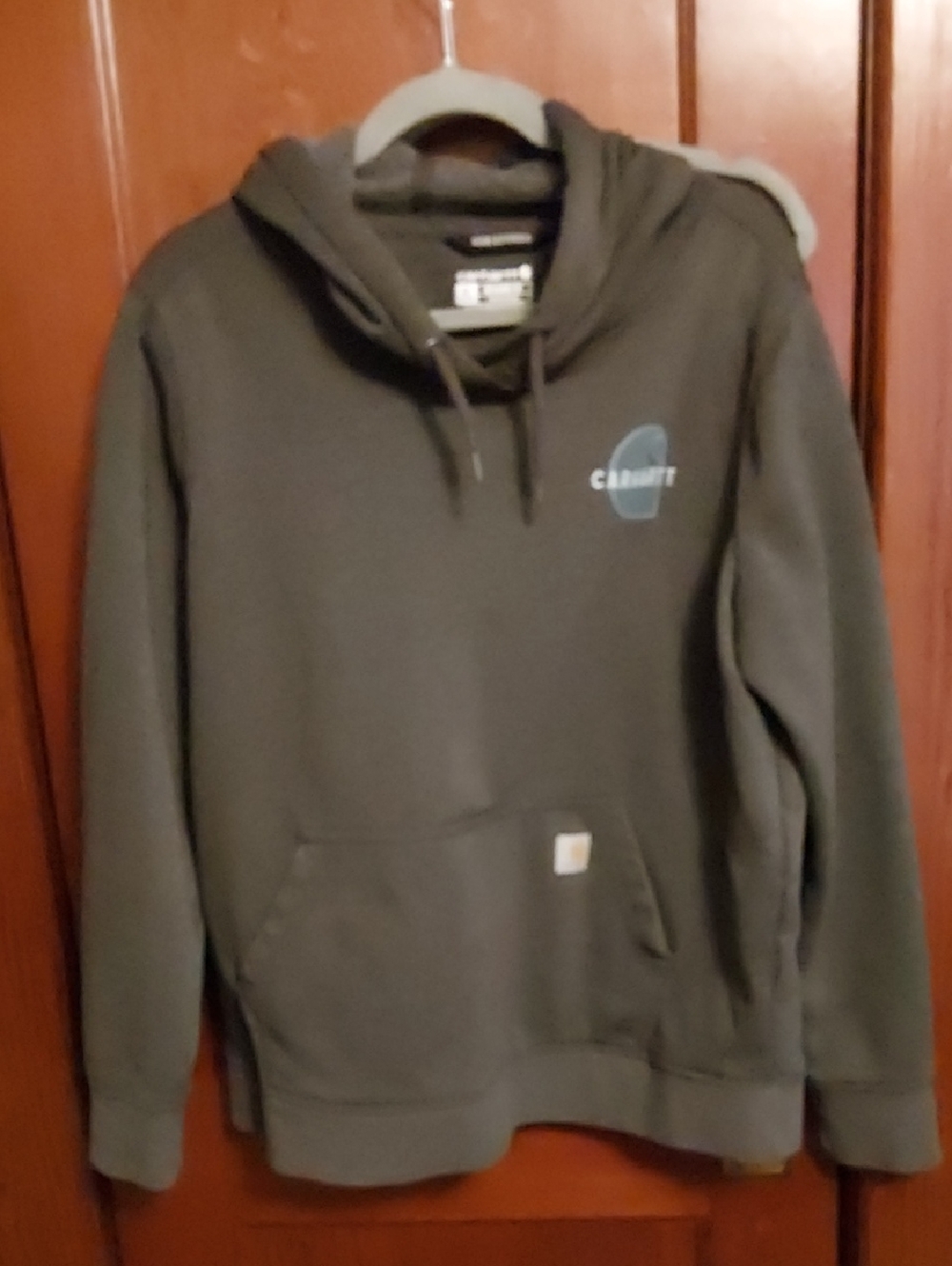 Carhartt Dark Olive Graphic Logo Pullover Hoodie